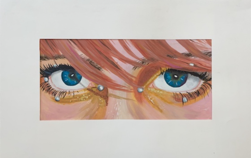 Closeup of two eyes